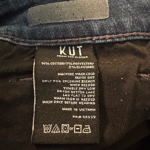 Kut From The Kloth Womens Diana Slim Skinny Jeans Blue Stretch Dark Wash 14 - Picture 8 of 8